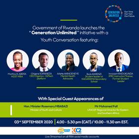 Government of Rwanda launches “Generation Unlimited” youth initiative